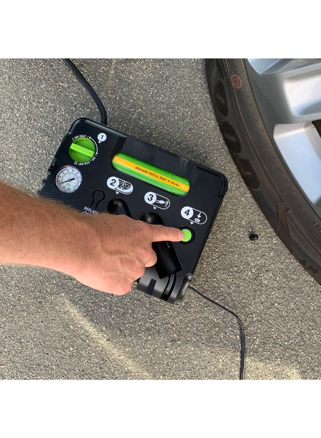 سلايم طقم إصلاح الإطارات المثقوبة للشاحنات/سيارات الدفع الرباعي في حالات الطوارئ أسود وأخضر 10.16 x 27.94 x 25.4 سم 50139 - Image 4