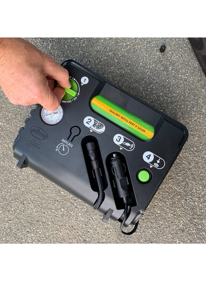 سلايم طقم إصلاح الإطارات المثقوبة للشاحنات/سيارات الدفع الرباعي في حالات الطوارئ أسود وأخضر 10.16 x 27.94 x 25.4 سم 50139 - Image 3