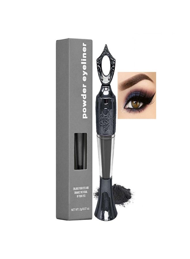 MIESCHER Powder Eyeliner, Multi-Use Eyeliner Powder Long-Wearing & Smudge-Proof Intense Color Easy To Apply, Gentle & Skin-Friendly Formula, Smoothly Outlines The Eye-Liner For Women, #01 Black - Image 1