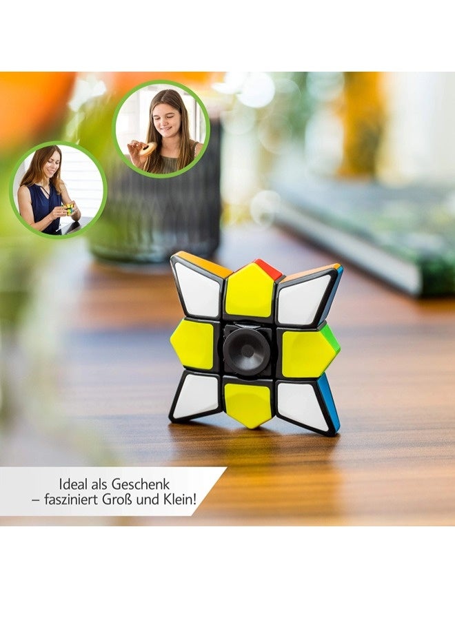 ShebSheb Star Fidget Cube Spinner 2 in 1 Toy, 1x3x3 Magic Speed Cube for Adults, Teens and Kids, Handheld, Lightweight, Durable for Anti-Stress Sensory, Desk Toy, Ideal as Travel Fidgeting, Spinner Toy - Image 4