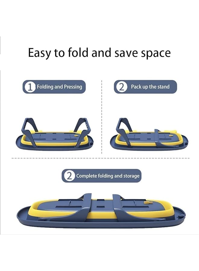 Premify Baby Bathtub Portable With Baby Cushion Collapsible Toddler Bath Tub For Kids Foldable Infant Shower Basin Anti Slip Skid Proof New Born Toddler Bathing Support Bath Organizers 0 2 Years - Image 3