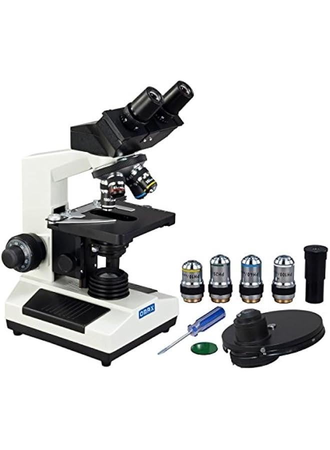 Arabest 40X-1600X Advanced Trinocular Phase Contrast Microscope with Turret Phase Contrast Kit - Image 1