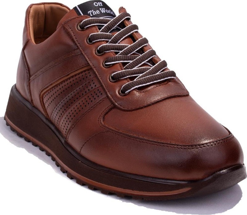 Dagoster DMA08-1071 Tan Casual Men's Leather Shoes  - Image 1