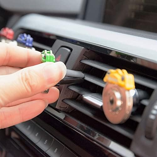 YOURKARTS.COM AC Vent Car Air Freshener for AC Vent Aromatherapy Car Perfume Diffuser | Metallic Disc Design Vent Clip, Long Lasting Car Fragrance | Car Interior Accessories (disc, Standered) - Image 2