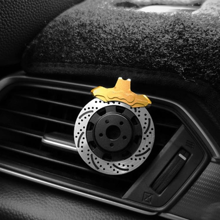 YOURKARTS.COM AC Vent Car Air Freshener for AC Vent Aromatherapy Car Perfume Diffuser | Metallic Disc Design Vent Clip, Long Lasting Car Fragrance | Car Interior Accessories (disc, Standered) - Image 3