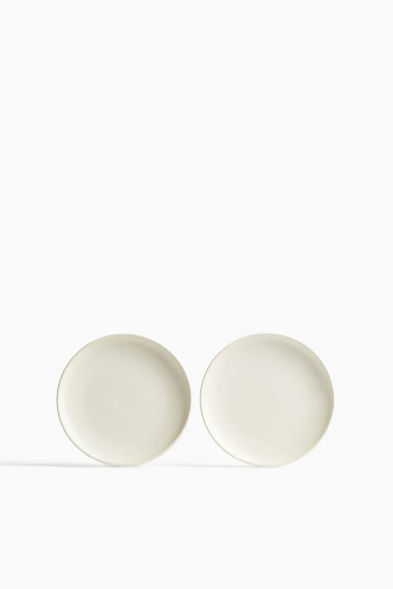 H&M 2-pack reactive-glaze starter plates