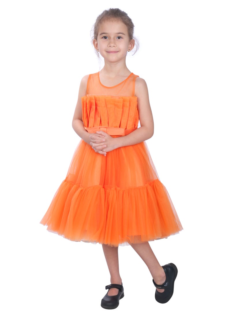 D'Daniela Tulle Ruffle Dress - Image 1