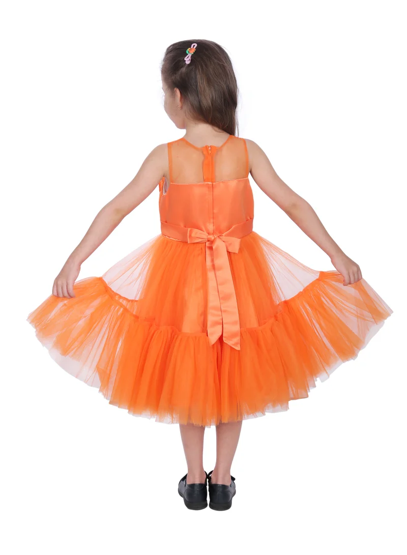 D'Daniela Tulle Ruffle Dress
