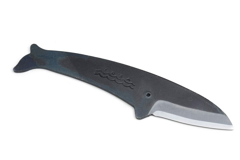Yoshihiro Shiroko High Carbon Steel Kurouchi KUJIRA Whale Japanese Utility Knife Type D Made in Japan