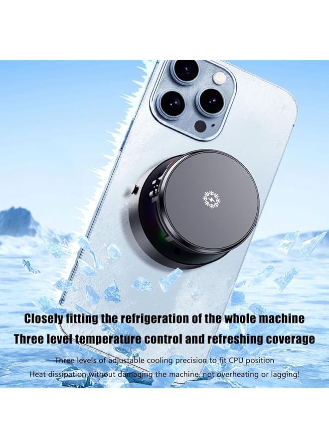 KASTWAVE Electric Vacuum Magnetic Car Phone Mount, 360° Rotating Suction Cup Holder, 15W Wireless Charge, 2-In-1 With Rgb Semiconduct Radiator, Strong Suction, For Car Mirro Gym All Smooth Surface - Image 4