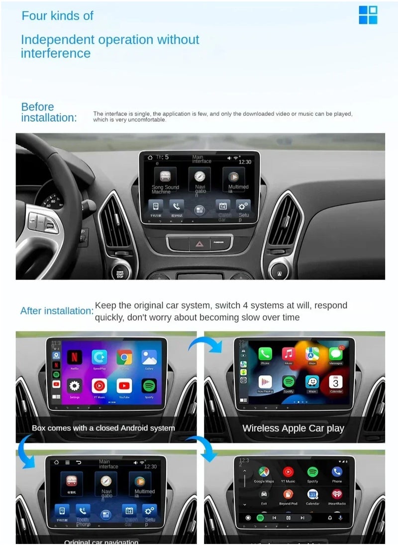 Generic - Car Screen Converter Box to Android 13 Supports YouTube, Netflix, TV Channels, Wi-Fi for Android and iPhone Phones, Google/Siri Voice Control / 5G - Image 1