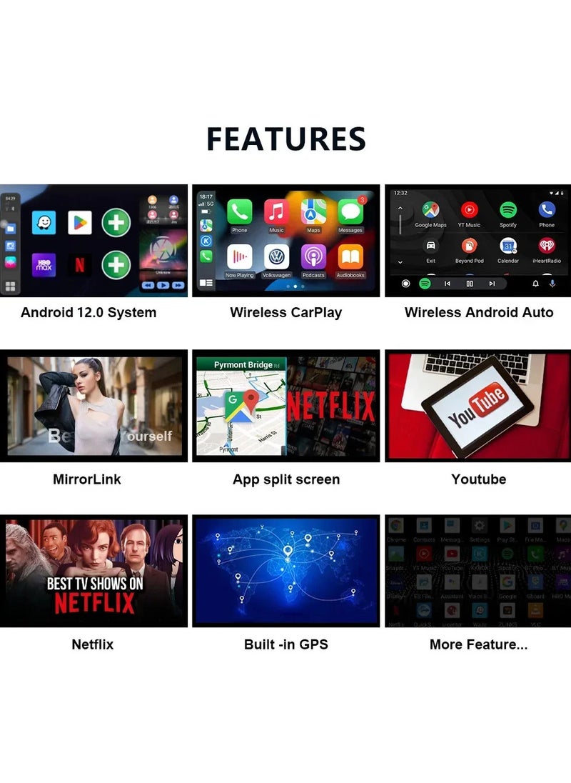 Generic - Car Screen Converter Box to Android 13 Supports YouTube, Netflix, TV Channels, Wi-Fi for Android and iPhone Phones, Google/Siri Voice Control / 5G - Image 1