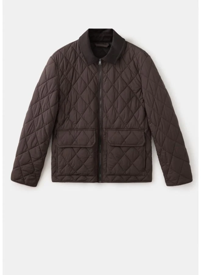 Mango Man  Quilted water repellent jacket for Men | Best Price UAE