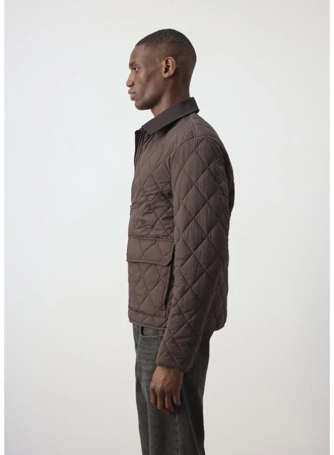 Mango Man  Quilted water repellent jacket for Men | Best Price UAE