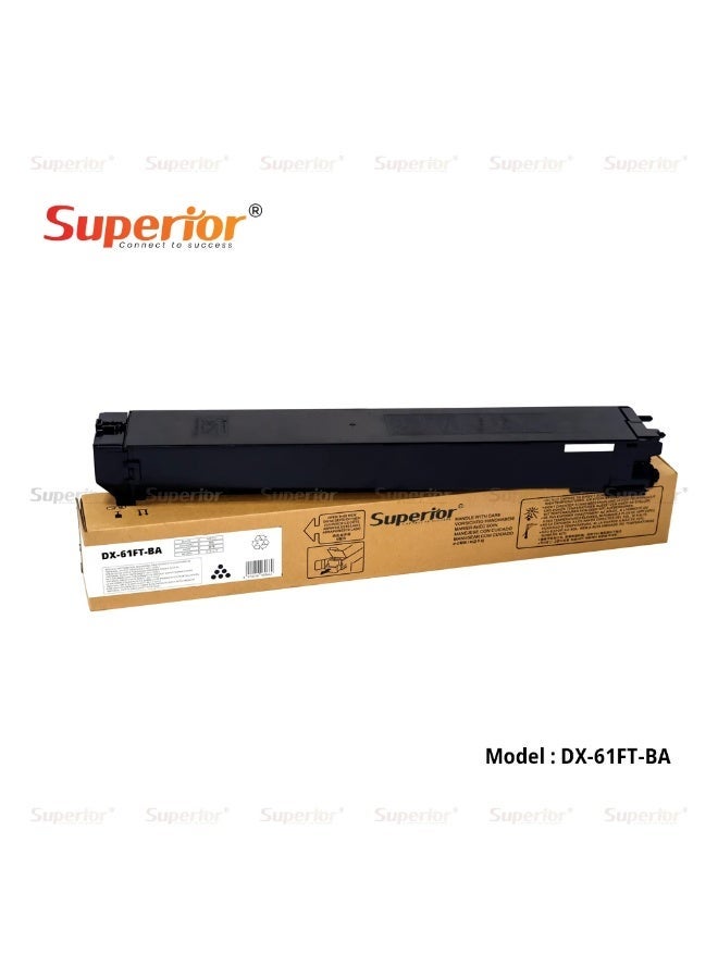 SOS Superior Superior DX-61FT-BA Black Compatible Toner Cartridge – Replacement for Sharp MX-61FT – For Sharp MX-2630N / MX-3050N / MX-3550N / MX-4050N / MX-5050N / MX-6050N and More - Image 1