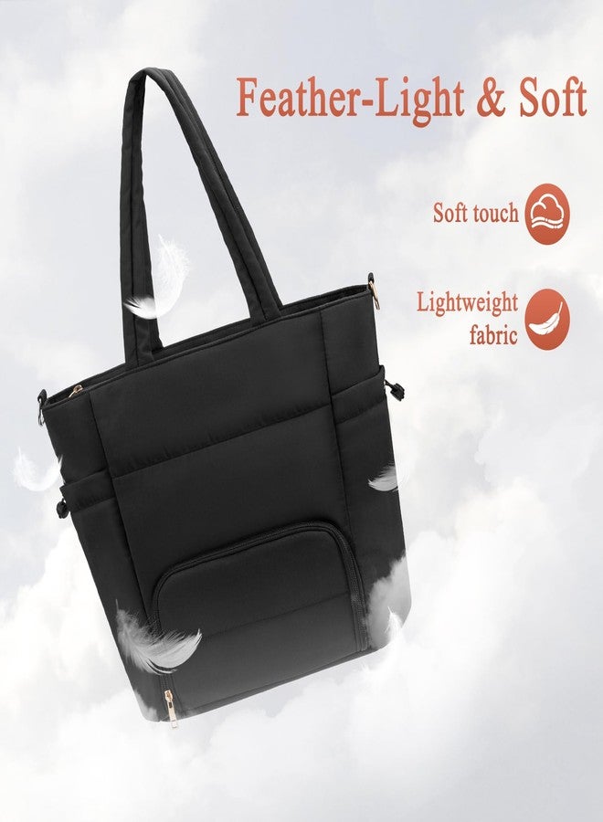 Adworte Wearable Breast Pump Bag for Working Mom, Breastmilk Cooler Tote Bag with Insulated Compartment, Breast Pump Bag with Ice Pack & 16‘’ Laptop Sleeve, Baby Bottle Cooler bag for Nursing, Work, Travel - Image 4