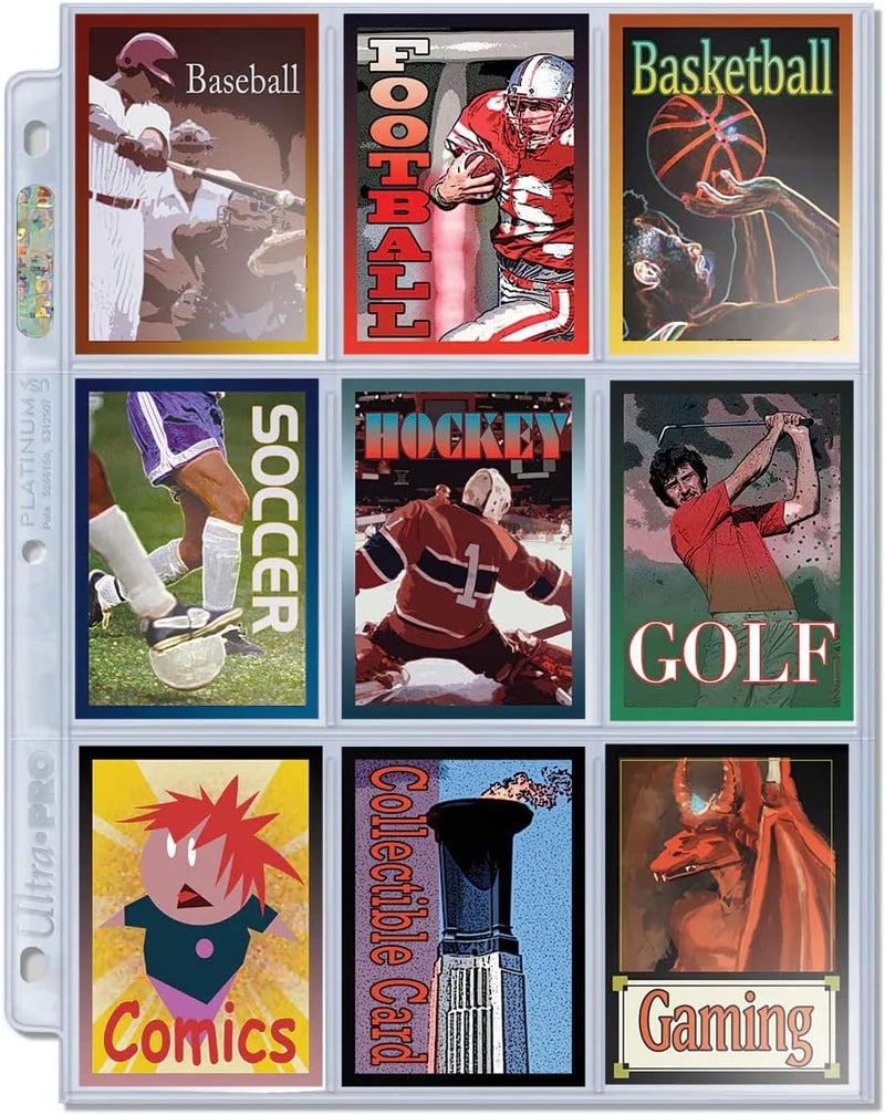 Ultra Pro Platinum Series 9-Pocket Card Sleeves - 100 Pages for Trading Cards, Baseball, and Pokémon - Image 5
