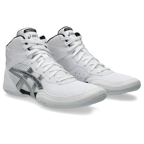ASICS Mens Matflex 7 Wrestling Shoes 85 WhitePure Silver - Image 3