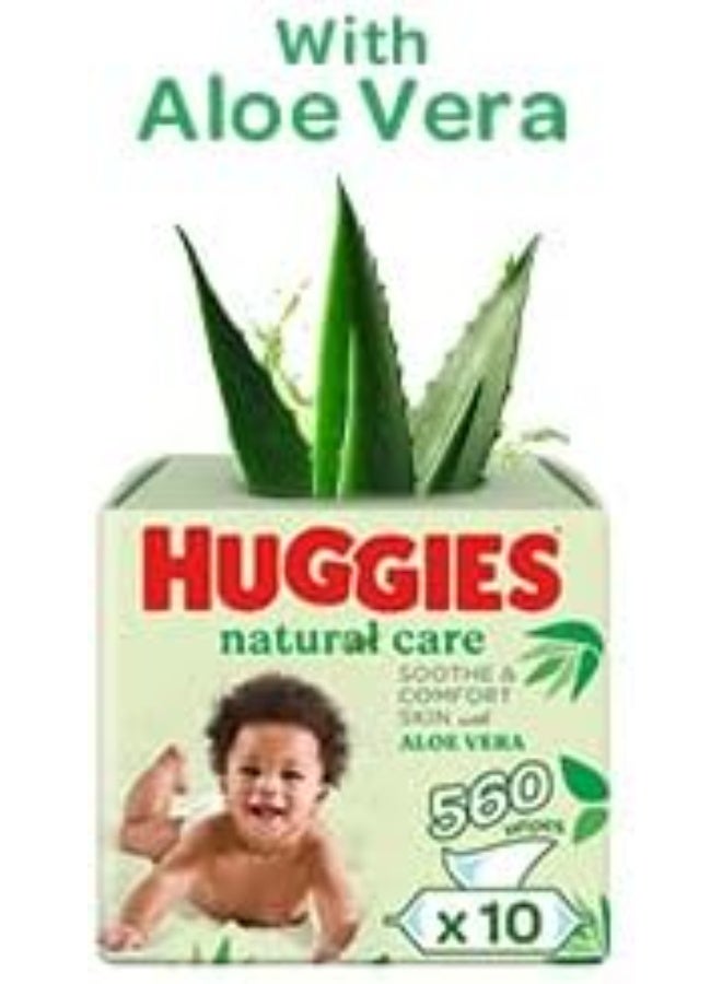 هجيز مناديل هجيز للعناية الطبيعية بالأطفال مع خلاصة الصبار، 168 منديل تنظيف لطيف للبشرة الحساسة، خالية من الكحول والعطور والبارابين، عبوة من قطعتين بالإضافة إلى عبوة واحدة - Image 5