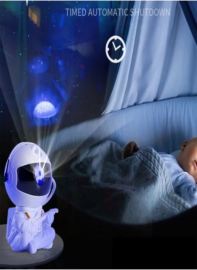 JAJEEK - Astronaut Nebula Starry Sky Laser Light Projector – White Guitar-Themed, Remote Control, 360° Adjustable Nebula and Star Projections, Ideal for Bedrooms, Parties, and Relaxation - Image 1