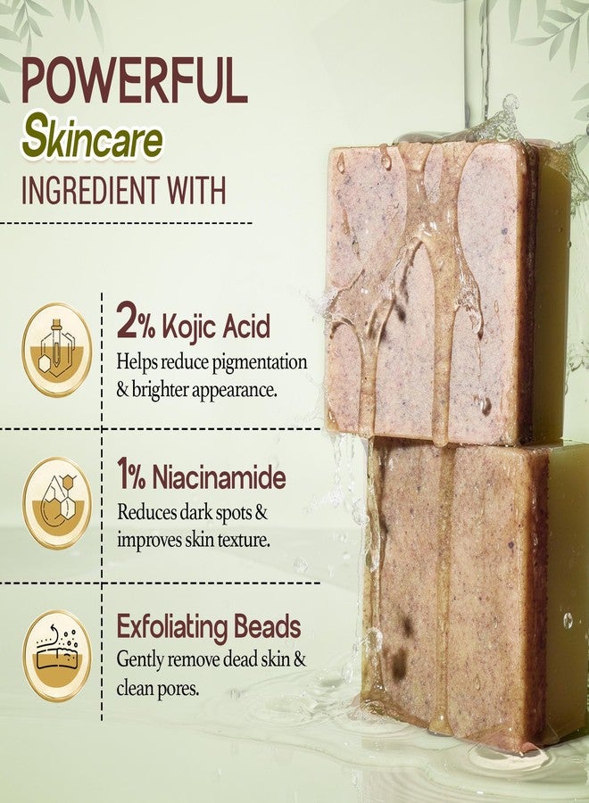 Kozicare Kojic Radiance Soap and Scrub 120g with 2% Kojic Acid 1% Niacinamide and Vitamin C - Detan Exfoliating Bar for Face and Body - Fades Dark Spots for Men and Women - Image 3