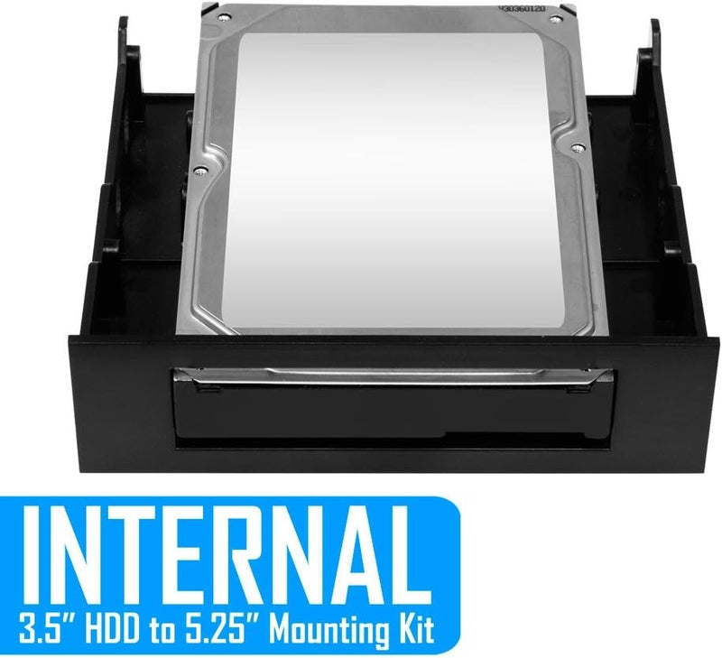 KingWin SSD Hard Drive Mounting Kit Internal, Convert Any 3.5” Solid State Drive/HDD Into One 5.25 Inch Drive Bay. Mounting Screws Included, Quick and Easy Installation [HDM-228] - Image 5