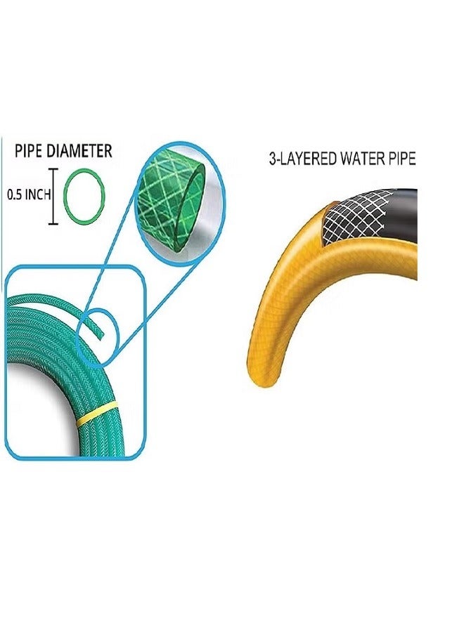 رينوفو خرطوم حديقة فليكس 50 متر 1/2 بوصة مزود بفوهة - Image 5