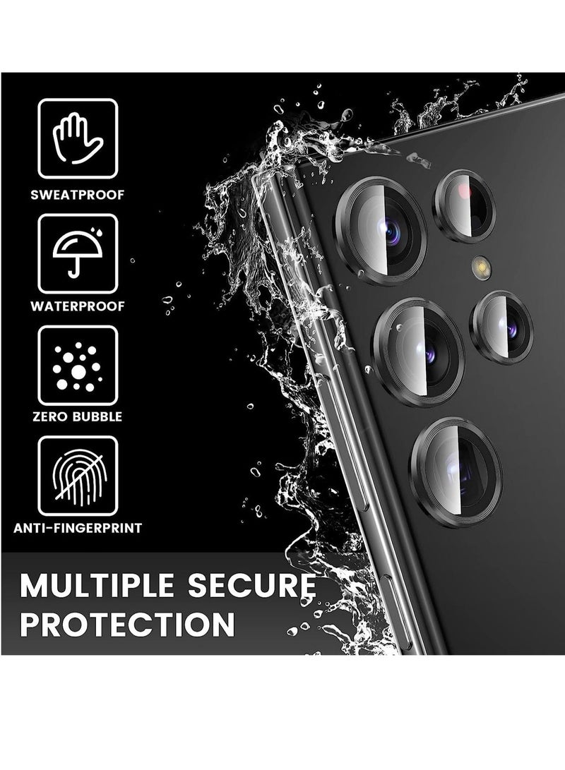 Raxoom Samsung Galaxy S23 Ultra Camera Lens Protector, HD Tempered Glass Metal Lens Screen Protector Cover for Galaxy S23 Ultra 5G Accessories - Image 5