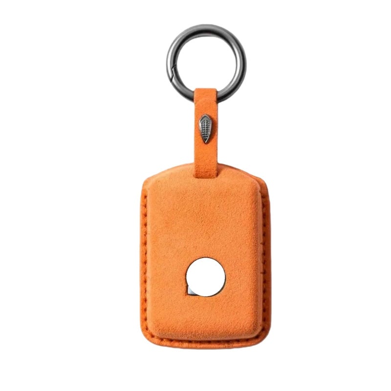 Orange Car Key Cover Shell Shape Pendant Clip Auto Accessories Compatible For VW Volvo Models - Image 2