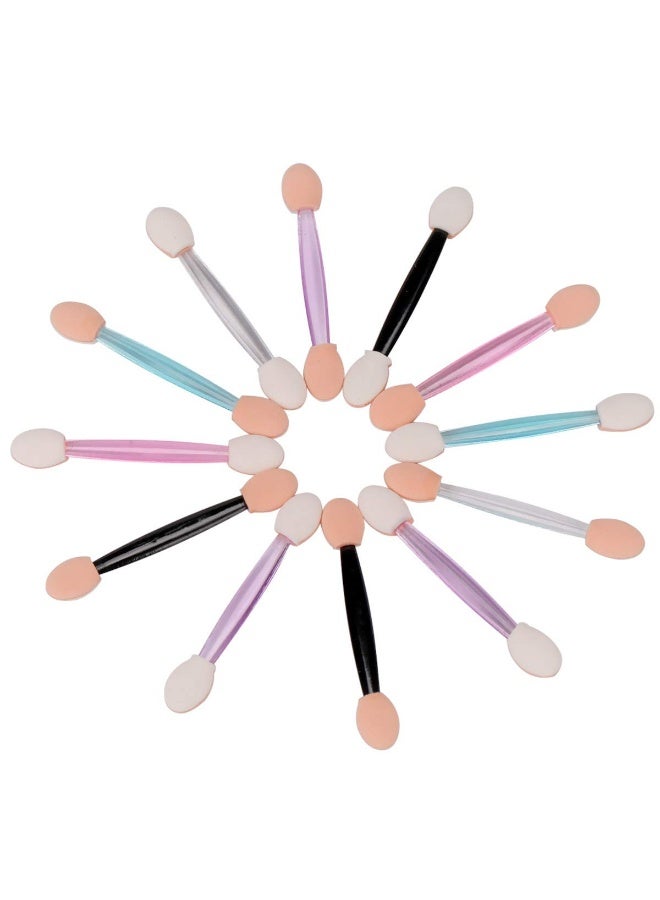 Akstore 100 قطعة من فرش تطبيق ظلال العيون القابلة للاستخدام مرة واحدة من الجانبين (ألوان متعددة) - Image 4