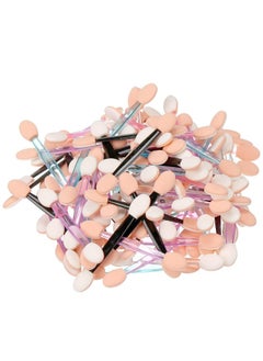 Akstore 100PCS Disposable Dual Sides Eye Shadow Sponge Applicator Eyeshadow Brushes Makeup Brush (Multicolors)  - Image 5
