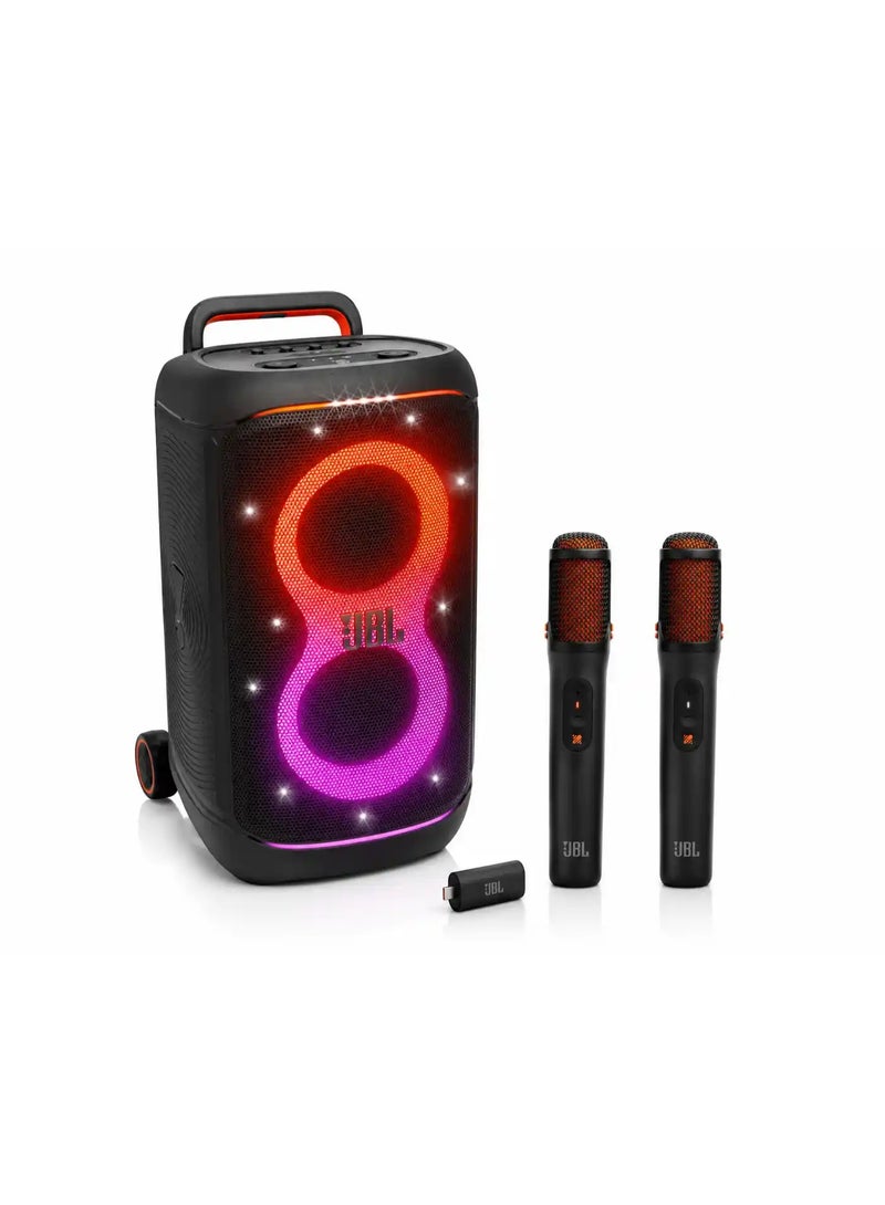 JBL PartyBox 520 Portable Party Speaker with JBL EasySing Wireless Microphones JBLPARTYBOX520EU+JBLEASYSINGMICS black - Image 1