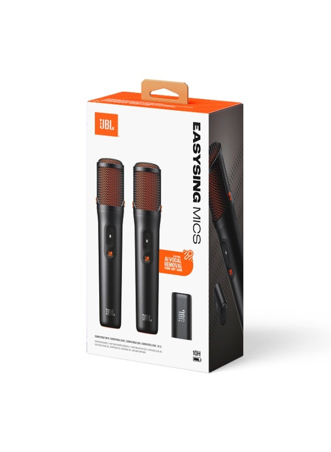 JBL PartyBox 520 Portable Party Speaker with JBL EasySing Wireless Microphones JBLPARTYBOX520EU+JBLEASYSINGMICS black - Image 5