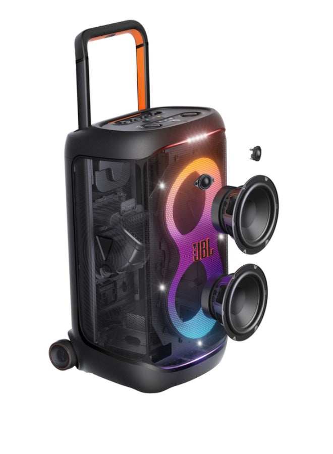 JBL PartyBox 520 Portable Party Speaker with JBL EasySing Wireless Microphones JBLPARTYBOX520EU+JBLEASYSINGMICS black - Image 3