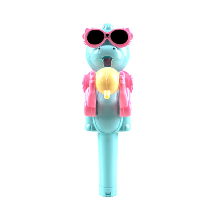 Big Mouth Dinosaur Stick Candy Robot Eating Candy Candy Artifact Small Toy Childrens Day Cat Mint Blue Sugar Eating Dinosaur 