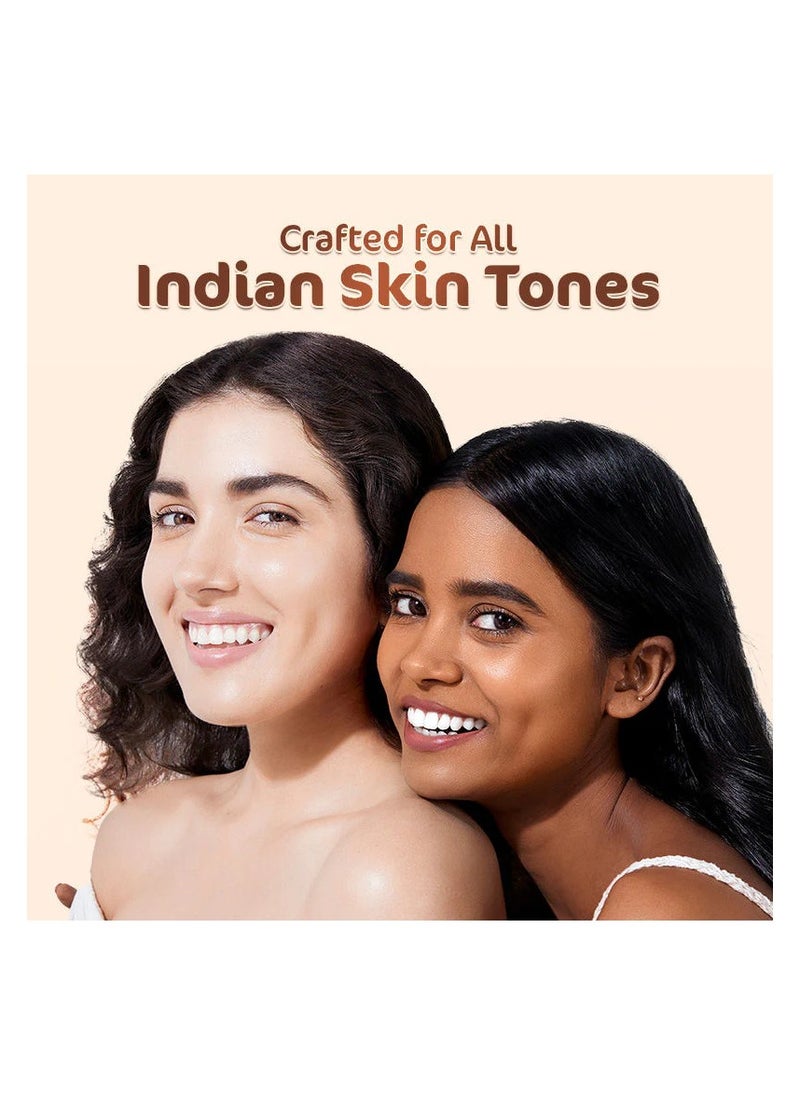 Mamaearth - Mamaearth Glow Serum Foundation Lotion with Vitamin C & Turmeric for 12 Hour Long Stay 03 Nude Glow 30 ml Dewy Finish - Image 1