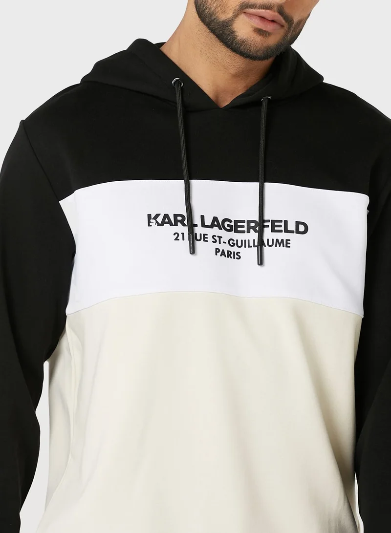 Karl Lagerfeld Colour Block Hoodie