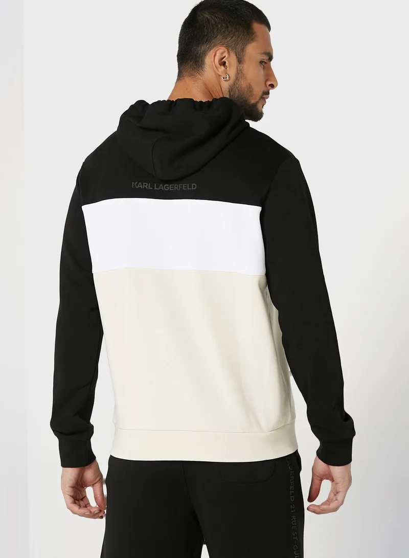 Karl Lagerfeld Colour Block Hoodie