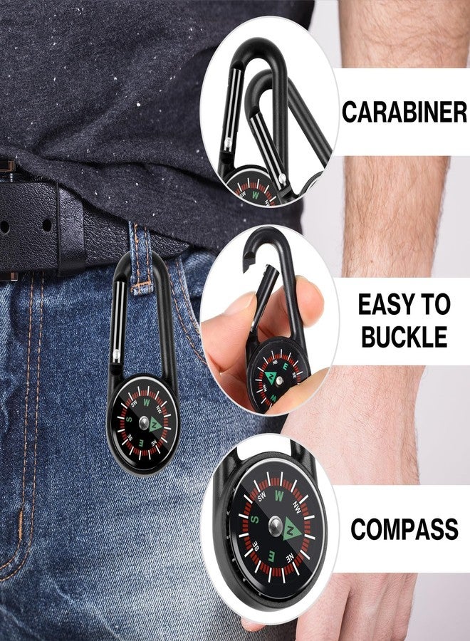 Taikula 50 Pcs Mini Compass Keychain for Kids Bulk, Small Pocket Magnetic Compass Survival Hiking for Outdoor Survival Camping Party Backpacking Accessory (50) - Image 3