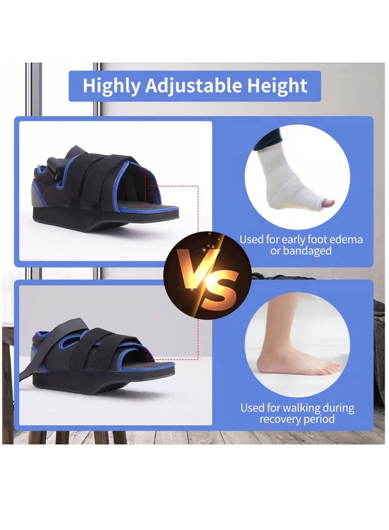 Excefore Post-op Shoes for Broken Toe Lightweight Shoes Medical Orthopedic Foot Brace Off-loading Healing shoe for Foot Surgery, Large - Image 5