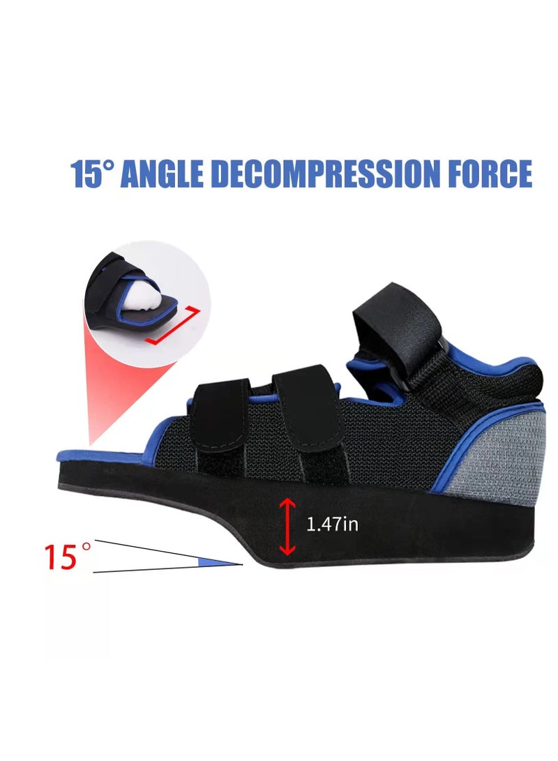 Excefore Post-op Shoes for Broken Toe Lightweight Shoes Medical Orthopedic Foot Brace Off-loading Healing shoe for Foot Surgery, Large - Image 3