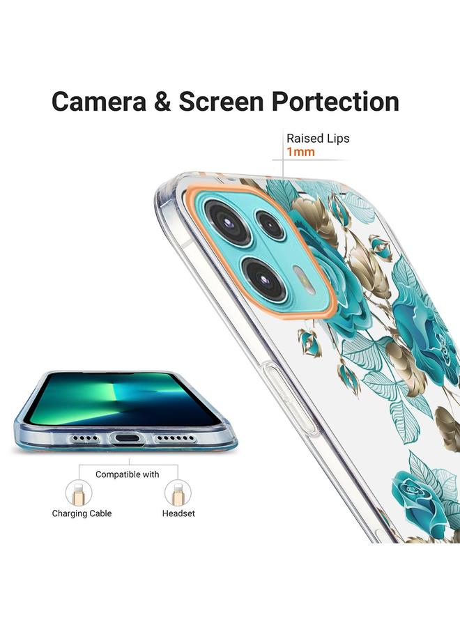 اس-توب جراب لهاتف Motorola Moto Edge 20 Lite Ring IMD Flowers TPU - Image 4