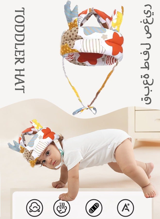 Toddler Hat, Toddler Anti-Fall Hat, Adjustable Toddler Safety Hat, Baby Head Protector, Baby Bumper Protective Hat, Head Pad, Child Safety Head Protection Hat, Suitable For Running, Walking, Crawling  - Image 1