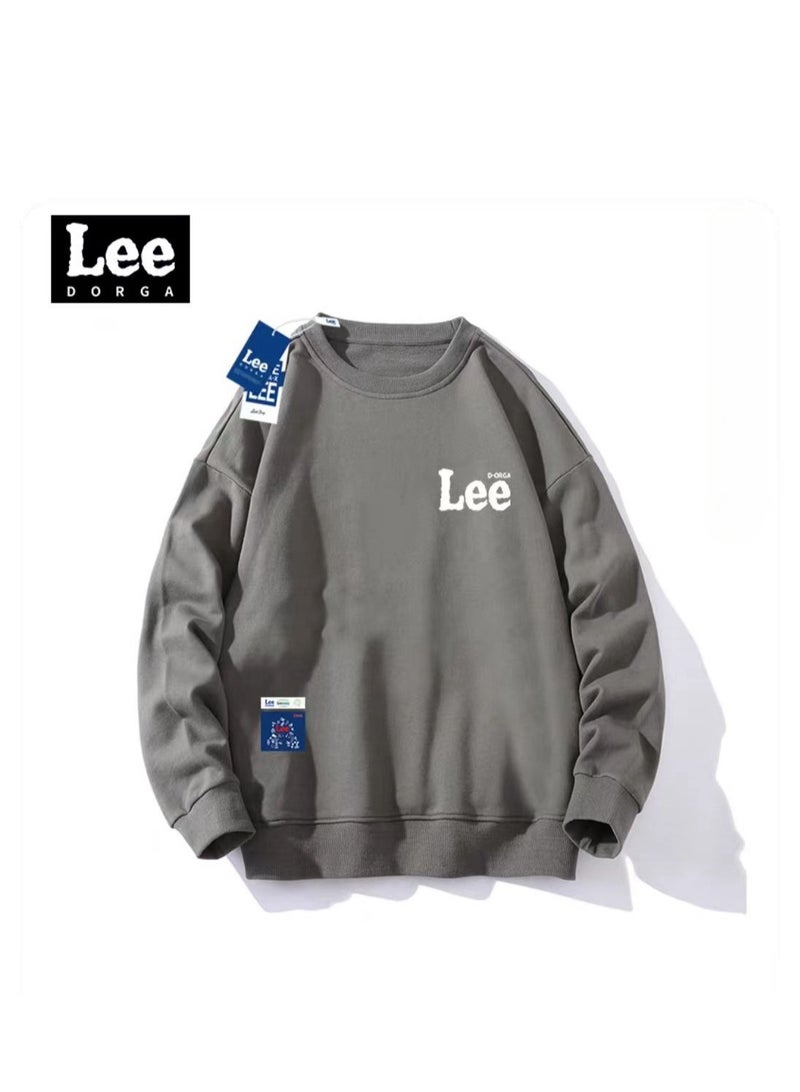 LEE Lee Brand Hoodie Loose Casual Round Neck Long Sleeved Hoodie - Image 1