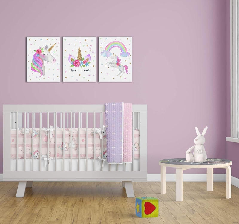 Something Unicorn Canvas Wall Art Set - Image 3
