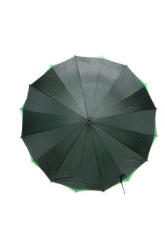 ماركة غير محددة مظلة للحماية من الشمس والمطر بنظام فتح أوتوماتيكي - أسود وأخضر  - Image 2