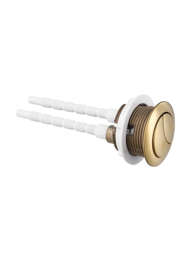 Brushed Golden Toilet Flush Button 38mm Sleek Durable Easy Install Universal Fit - Image 2