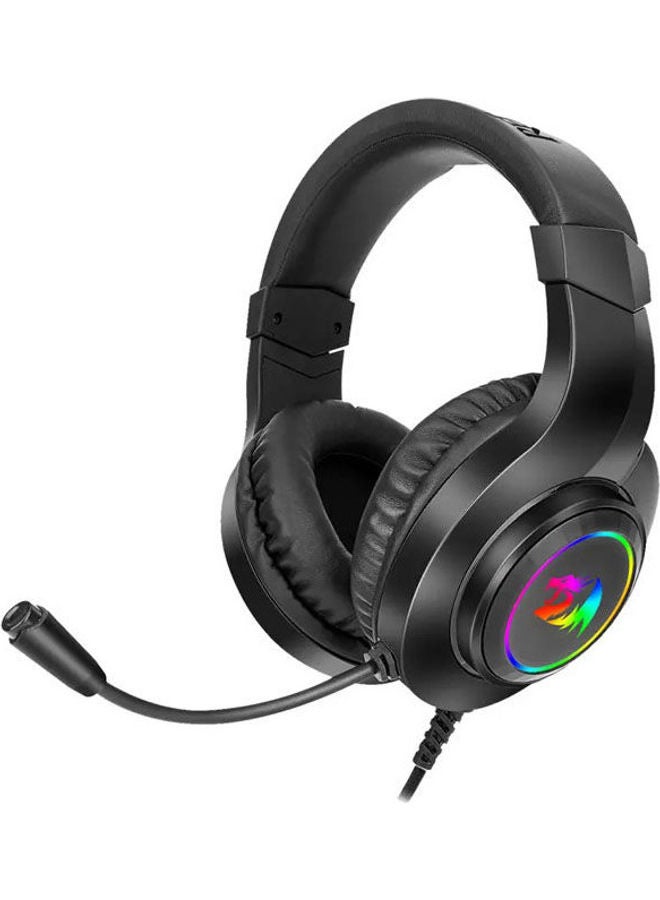 REDRAGON HYLAS H260 RGB Gaming Headphone, 50mm Audio Drivers, Passive Noise Isolation, 3.5mm Audio & Mic Jack, USB-A Connector, 6ft Cable Length, Compatible with Xbox One, PS4, PS5, PCs, Laptops and Nintendo Switch, Black | H260-RGB - Image 1