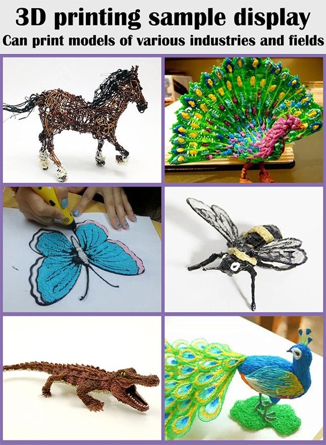dikale 3D Pen Filament Refills 30 Colors, Bonus 250 Stencils eBooks - 3D Pen Filament PLA 1.75mm,Non-Toxic, Smooth Printing Refills - Image 5