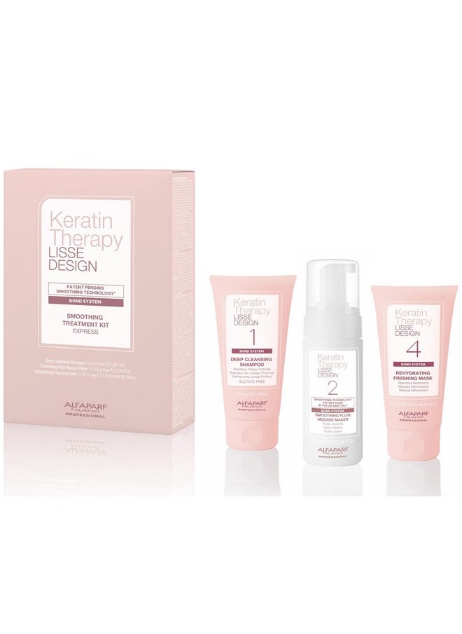 ALFAPARF MILANO Alfaparf Milano At Home Keratin Hair Treatment - Keratin Therapy Lisse Design Express Brazilian Keratin Treatment - Hair Straightening and Smoothing - Formaldehyde Free - Sulfate Free  - Image 2